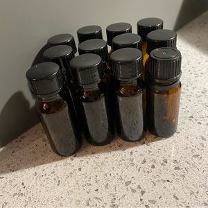 Small Amber Glass Vials